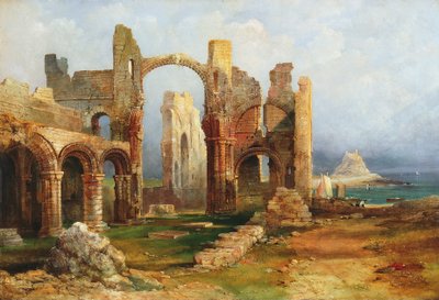 Lindisfarne Priory by Thomas Miles Richardson